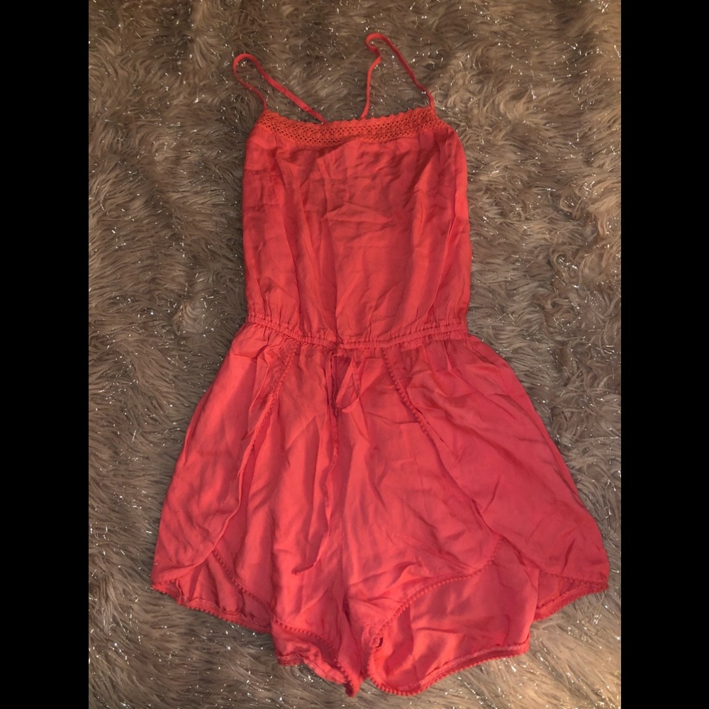 Hollister pink romper